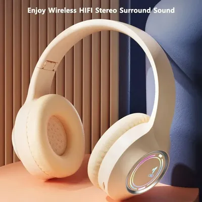 M3 Light-emitting Bluetooth Headset Folding LED Card Wireless Headset TYPE-C Charging Multi-scene