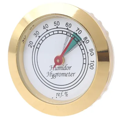 43MM Mini Household Guitar Case Cigar Hygrometer Cigar Hygrometer High Precision Moisture Meter