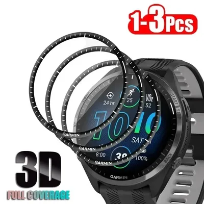 3D Curved Protective Film Compatible for Garmin Forerunner 965 Screen Protector for Garmin