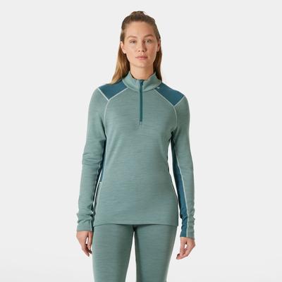 Helly Hansen Damen Lifa Merino Midweight Langarm-shirt Mit Halbreißverschluss XS Image
