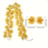 Fall Garland Maple Leaf, Hanging Vine Garland Artificial Autumn Foliage Garland Thanksgiving Decor for Home