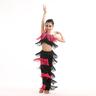 Children's Latin Dance Costume New Spring/summer Children's Performance Girls' And Children's Competition Tassel Set Dance Skirt