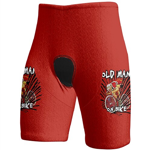 Herren Grafik Fahrradhose Fahrradshorts Fahhrad Shorts Schmale Passform Sport Schnelltrocknend Hohe Elastizität Bequem Atmungsaktiv Gelb Rosa Bekleidung Fahrradbekleidung