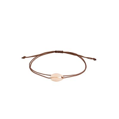 KUZZOI Nylonband Blau mit Kauri Muschel Braun Herren Image