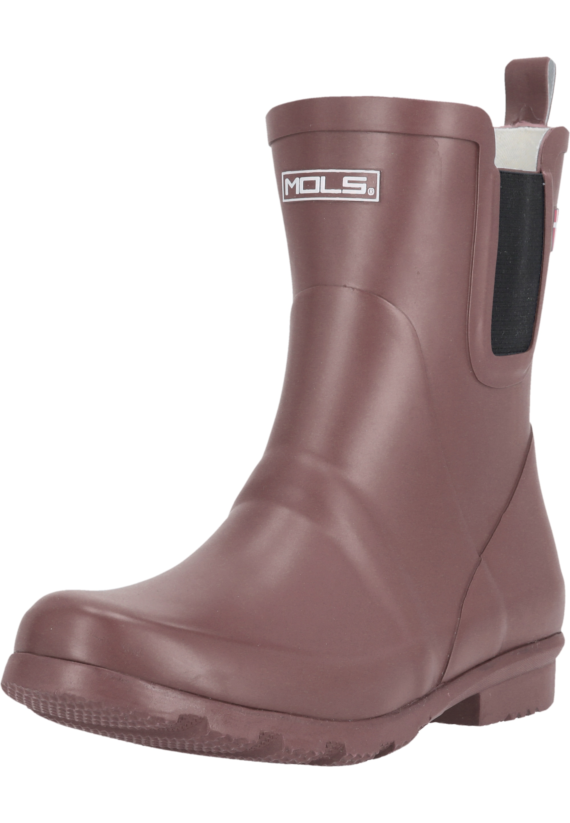 Gummistiefel MOLS "Suburbs", Gr. 38, rot (rot, braun), Gummi, Schuhe, mit wasserdichter Funktion Image