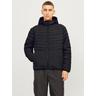 Steppjacke JACK & JONES ""JJESTATE PACKABLE PUFFER HOOD NOOS"" Gr. M, schwarz (black) Herren Jacken mit Kapuze