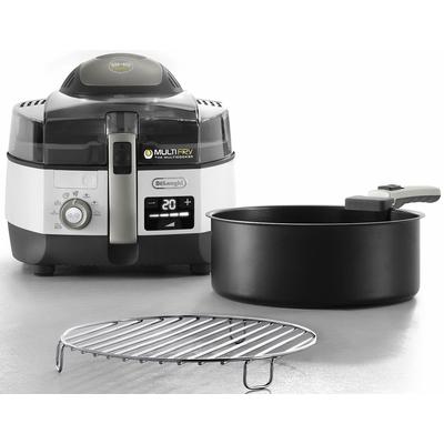 DE'LONGHI Heissluftfritteuse "MultiFry EXTRA CHEF PLUS FH1396" Fritteusen Multicooker, auch zum Brotbacken, Fassungsvermögen 1,7 kg weiß