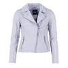 Lederjacke MAZE "4202195", Damen, Gr. XL, blau (sky), Obermaterial: 100% Leder/ Futter: 100% Baumwolle/ Ärmelfutter: 100% Polyester, Ziersteppung, Jacken