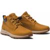 Schnürboots TIMBERLAND "M Seneca Bay LOW LACE UP SNEAKER DA", Gr. 43, gelb (wheat), Leder, Synthetik, sportlich, Schuhe, Winterstiefel, Schnürstiefel, Winterschuhe