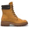 Winterstiefel TIMBERLAND "CORTINA VALLEY MID LACE UP WATERPROOF BOOT", Gr. 39, gelb (wheat), Leder, sportlich, Schuhe, Winterschuhe, Winterboots, Schnürboots, Schnürstiefel, wasserdicht