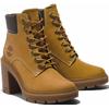 Schnürstiefelette TIMBERLAND "ALLINGTON HEIGHTSMID LACE UP BOOT", Gr. 38, gelb (wheat), Leder, Synthetik, sportlich, Schuhe, Winterschuhe, Winterstiefel, Schnürboots, Winterboots