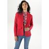 Jerseyblazer ANISTON SELECTED, Damen, Gr. 38, rot, Jersey, Obermaterial: 97% Polyester, 3% Elasthan, Strukturmuster, unifarben, elegant, figurbetont hüftbedeckend, Langarm, Blazer, mit strukturiertem Muster