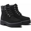 Schnürboots TIMBERLAND "STONE STREET6 INCH LACE UP WATERPROOF BOOT", Gr. 38,5, schwarz, Leder, Synthetik, sportlich, Schuhe, Winterstiefel, Schnürstiefel, Winterschuhe, wasserdicht