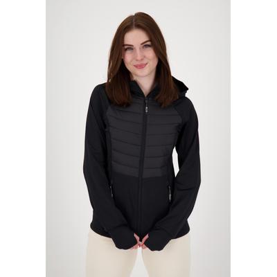 Strickfleecejacke DEPROC ACTIVE "ELMCOURT V WOMEN", Damen, Gr. 40/42 (M), schwarz, 100% Polyester, sportlich, figurbetont, Langarm gerader Abschluss mit innenliegendem Gummizug, Jacken, auch in Großen Größen erhältlich Image