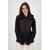 Strickfleecejacke DEPROC ACTIVE "ELMCOURT V WOMEN", Damen, Gr. 44 (L), schwarz, 100% Polyester, sportlich, figurbetont, Langarm gerader Abschluss mit innenliegendem Gummizug, Jacken, auch in Großen Größen erhältlich