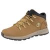 Schnürboots TIMBERLAND "SPRINT TREKKERMID LACE UP SNEAKER", Gr. 44,5, gelb (wheat), Leder, Synthetik, sportlich, Schuhe, Winterschuhe, Sneakerboots, Winterboots
