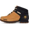 Schnürboots TIMBERLAND "EURO SPRINTMID LACE UP BOOT", Gr. 45, gelb (wheat, nubuck, w, schwarz), Leder, Synthetik, sportlich, Schuhe, Winterstiefel, Schnürstiefel, Winterschuhe