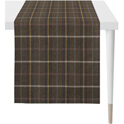 Tischläufer APELT "Scott", braun, B:42cm L:150cm, Polyester, Tischdecken Image