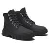 Schnürboots TIMBERLAND "GREYFIELD MID LACE UP BOOT", Gr. 38, schwarz, Leder, sportlich, Schuhe, Winterstiefel, Schnürstiefel, Winterschuhe