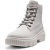 Schnürboots TIMBERLAND "GREYFIELD MID LACE UP BOOT", Gr. 41,5, grau (hellgrau), Leder, sportlich, Schuhe, Winterstiefel, Schnürstiefel, Winterschuhe