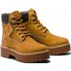 Schnürboots TIMBERLAND "STONE STREET6 INCH LACE UP WATERPROOF BOOT", Gr. 41, gelb (wheat), Leder, Synthetik, sportlich, Schuhe, Winterstiefel, Schnürstiefel, Winterschuhe, wasserdicht