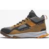 Sneaker TIMBERLAND "Lincoln Peak Mid Goretex", Gr. 42, gelb (wheat, schwarz), Synthetik, Leder, sportlich, Schuhe, wasserdicht