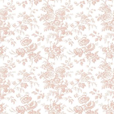 Anemone Toile Wallpaper - Blush - Ballard Designs