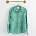 J. Crew Tops | J.Crew Green Slim Fit Gingham Plaid Button Down Shirt | Color: Green/White | Size: 14