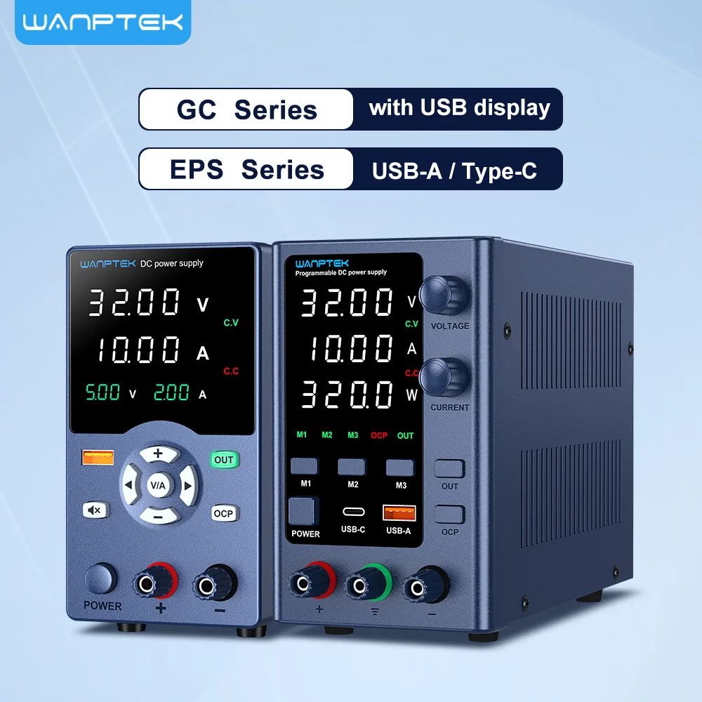 Wanptek DC-Labornetzteil, einstellbar, 30 V, 60 V, 120 V, einstellbarer Spannungsregler, Tischschaltnetzteil Image