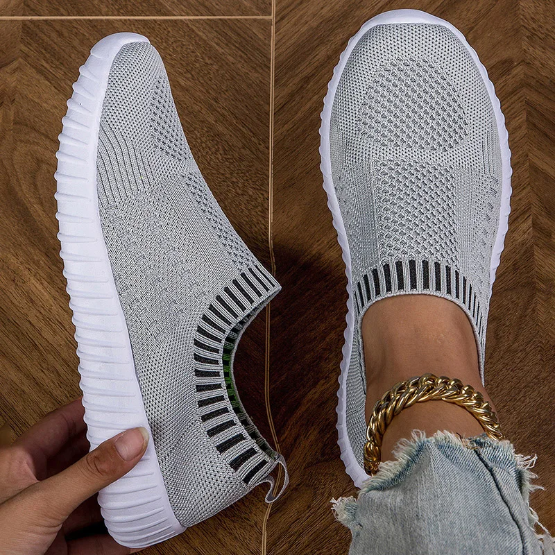 Frauen Wohnungen Schuhe Slip-on Mode Atmungsaktive Wanderschuhe Mesh Casual Schuhe Turnschuhe Frauen Gym Vulkanisierte Tenis Schuhe Weibliche schuhe