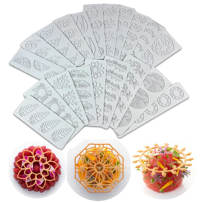 Neue Verschiedene Blätter Geometrische blume Silikon Kuchen Spitze Form Kuchen Dekorieren Werkzeug Grenze Dekoration Spitze Form küche Backen Werkzeug