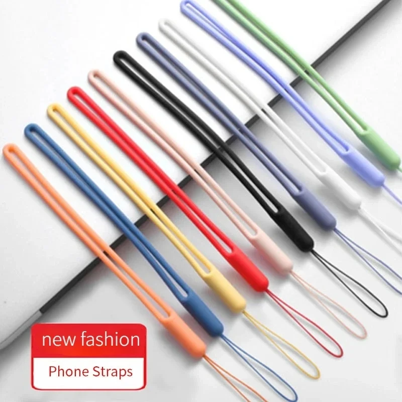 Silikon-Handgelenkbänder, Handy-Gurt-Charms, niedliche Schlüsselbänder für iPhone, Gurt, Kameraschlüssel, Schnur, Schlüsselband, Schlüsselanhänger, Hängeseil Image