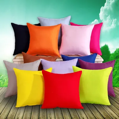 Candy Farbe Kissen Fall Schwarz Weiß Einfarbig Kissen Fall Abdeckung Dekorative Kissenbezüge Image