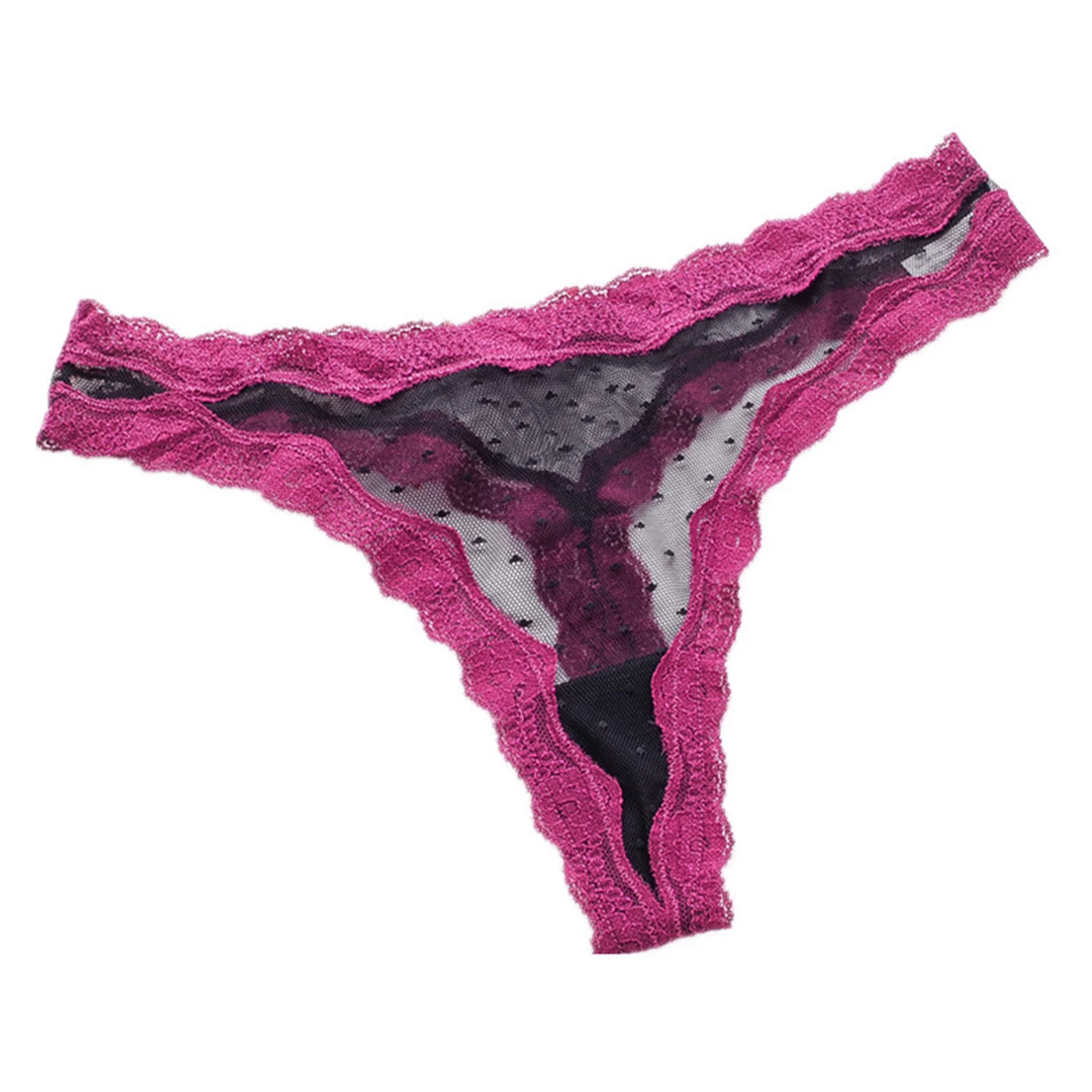 Perizoma da donna Mutandine a vita bassa traspiranti Intimo Comodo Mutandine a vita bassa Mutandine di pizzo sexy da donna Slip lingerie scavati