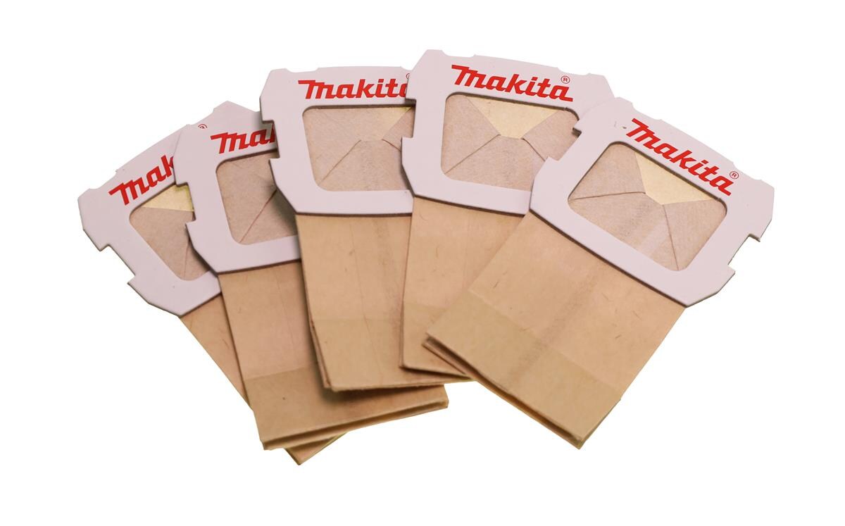 Makita 194746-9 5x Papier-Staubbeutel für BO3711 BO4555 BO4565 BO4566 BO4558... Image