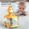 Baby Toy Press and Go Gear Car Toy for Toddlers 1 2 3 Years Old Light Up Toy Inertial Car Birthday