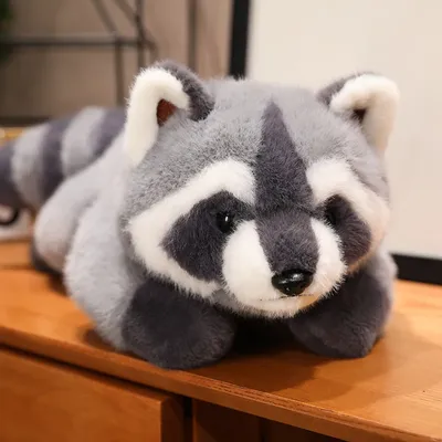 40/55cm Kawaii Raccoon Plush Toy Lovely Raccoon Cute Soft Stuffed Animals Doll Pillow For Birthday