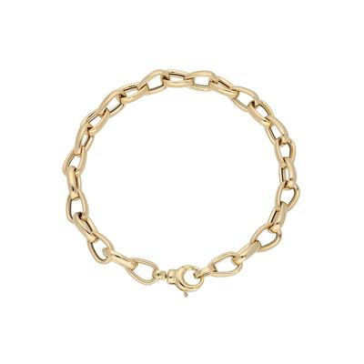 Gliederarmband FIRETTI "Schmuck Geschenk Gold 585, Goldarmband Kettenglieder", gold (gelbgoldfarben), Armbänder, Damen, Gelbgold 585, Gliederarmband Image