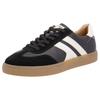 Sneaker RIEKER EVOLUTION, Herren, Gr. 41, schwarz-weiß (schwarz, sanftes weiß), Veloursleder, Leder, sportlich, Schuhe, Freizeitschuh, Halbschuh, Schnürschuh mit Schaftrandpolsterung
