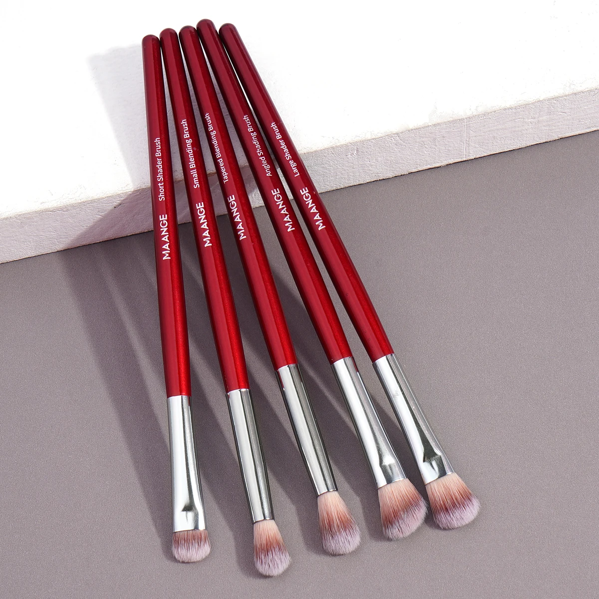 MAANGE 5PCS Lidschatten Make-Up Pinsel Set Concealer Pinsel Augen Kosmetik Weichen Borsten Shader Pinsel Tragbare Schönheit Make-Up-Tools