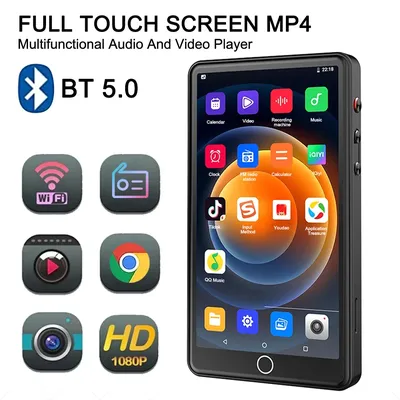 Tragbarer WiFi-MP4-Player mit Kamera, 16 GB Speicher, Bluetooth 5.0, voller Touchscreen, Image