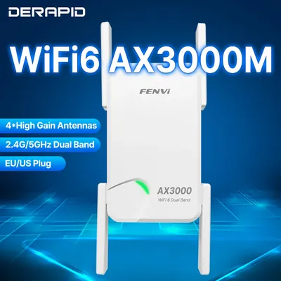 AX3000 WiFi 6 Repeater Roteador Wi-Fi 6 Signalverstärker 5G 2,4G 802.11ac Gigabit Long Range WiFi Extender Verstärker WPS Einfaches Set