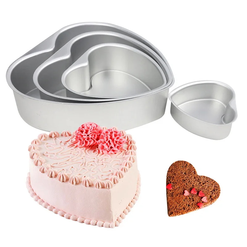3/6/8 Zoll Kuchen form Tablett Pfannen Backform Küche Antihaft Backformen wieder verwendbare Kuchen formen Back werkzeuge Valentinstag Image