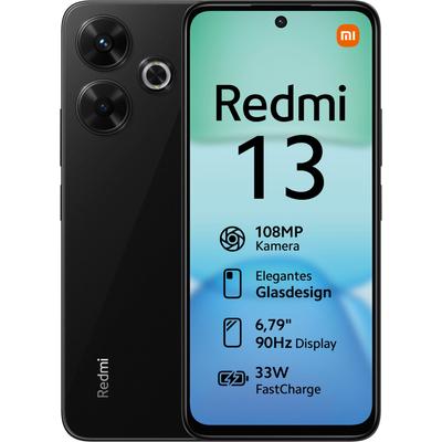 XIAOMI Smartphone "Redmi 13 6+128 GB" Mobiltelefone schwarz (midnight black)