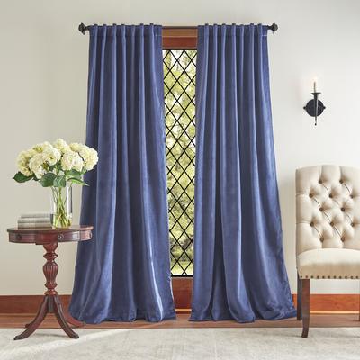 Martha Stewart Lucca Velvet Blackout Curtains - Panel Pair or Valance