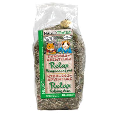 Sparpaket: 2x400g Hugro Knabber-Abenteuer Relax Entspannung pur Kleintier