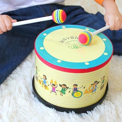 TEMU Floor Tom Drum 8-inch Gathering Club Carnival Colorful Percussion Instrument With 2 Mallets Music Drum Special Christmas Birthday Gift (8-inch)