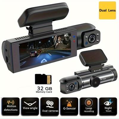 TEMU And Rear Driving Hd 1080p Car Dvr 3.16 Ips Driving 32g Tf