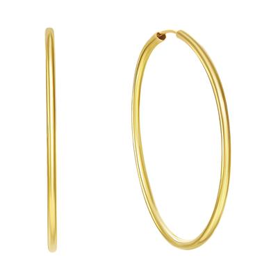 Paar Creolen FIRETTI "Schmuck Geschenk Gold 333 Ohrschmuck glänzend, verschiedene Größen" Gr. 15, gold (gelbgoldfarben), Ohrringe, Damen, 15, Gelbgold 333 Image