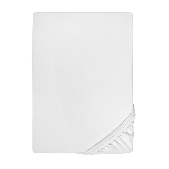 biberna Jersey-Elastic-Boxspring-Spannbetttuch weiss, 1x 140x200 cm - 160x220 cm Image